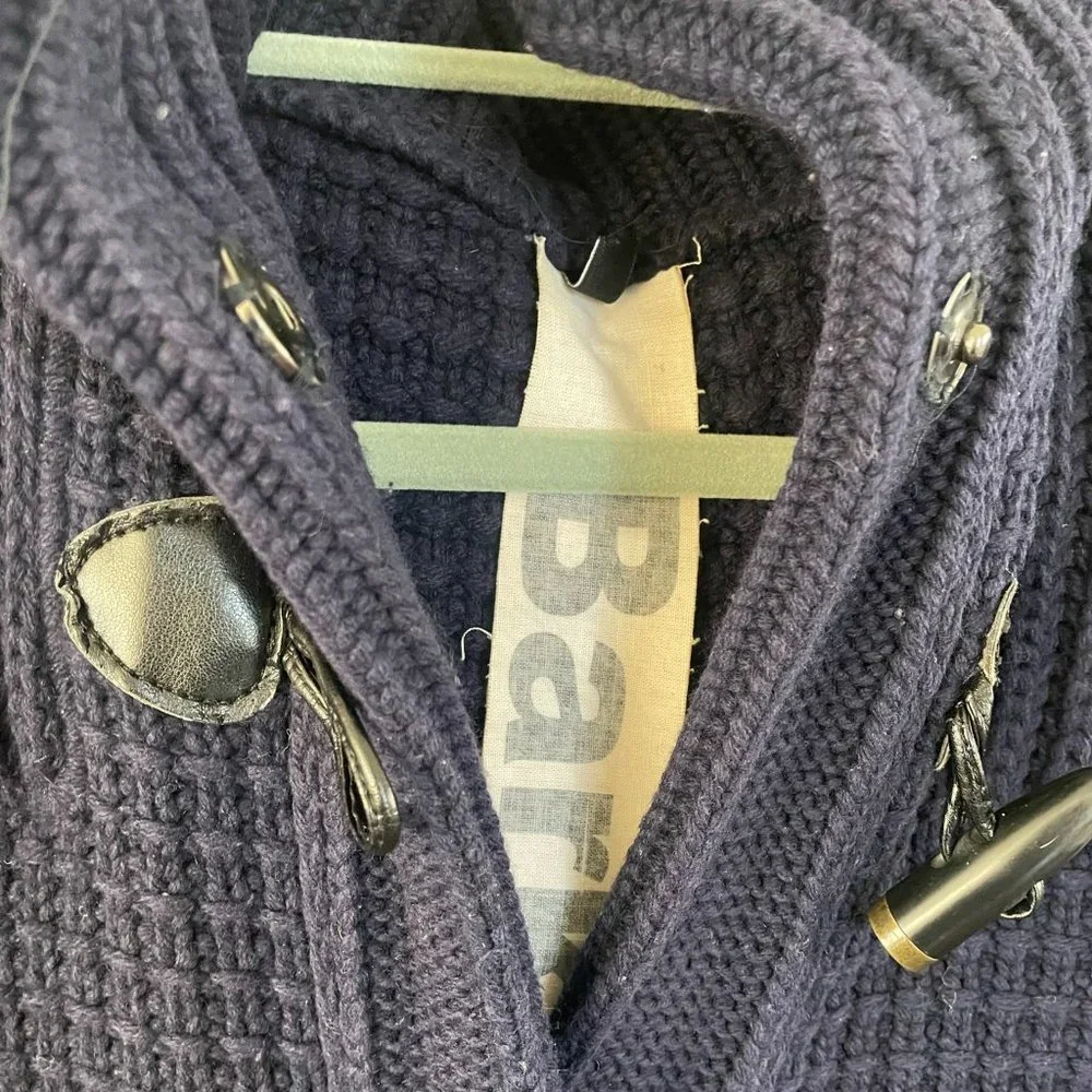 Bark Montgomery Knitted Sweater Jacket with Hood X-Small Navy - Picture 5 of 13